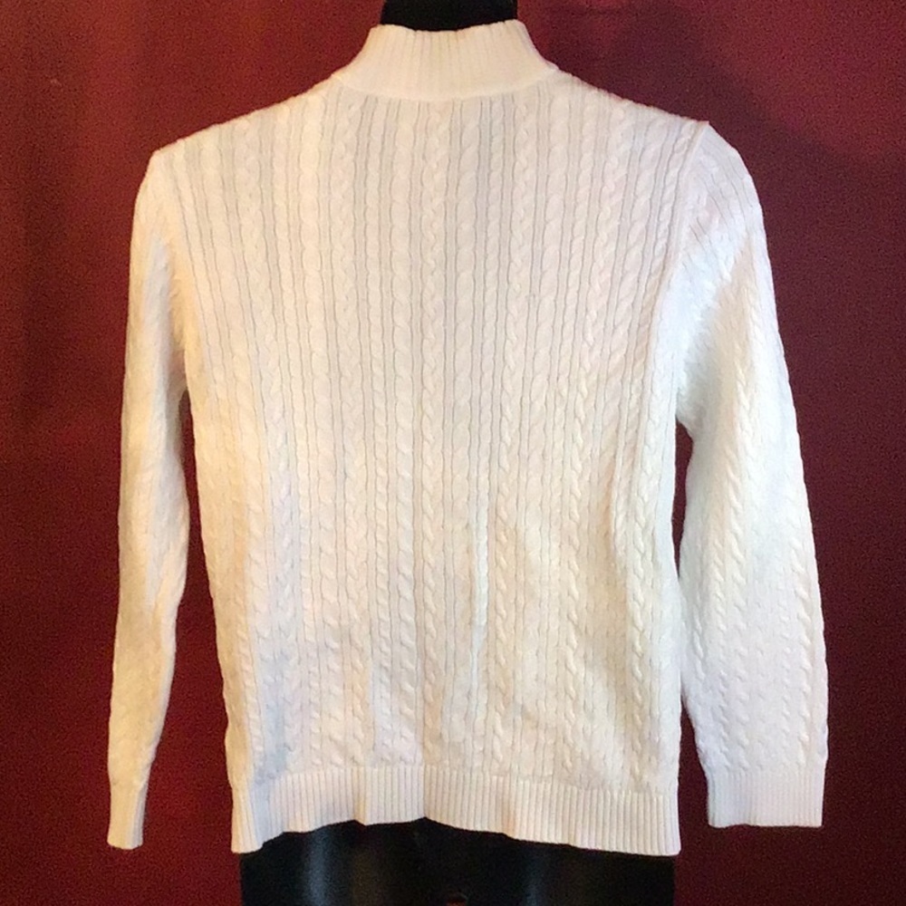 ANNE KLEIN SPORT CABLE SWEATER SIZE L - Picture 4 of 4